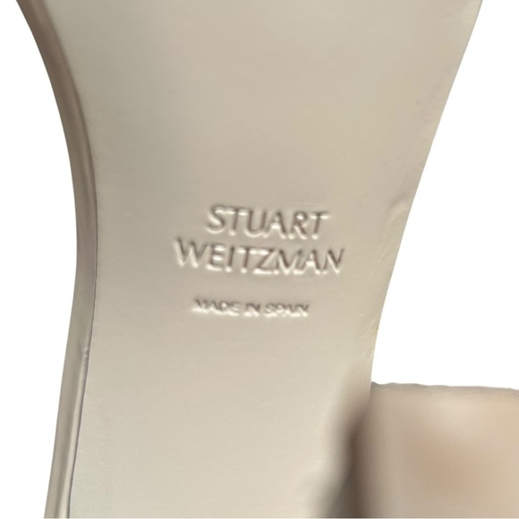 STUART WEITZMAN Blush Pink Rosist 100 Stud Open Toe Ankle Strap Sandal Size 36 - Picture 9 of 12